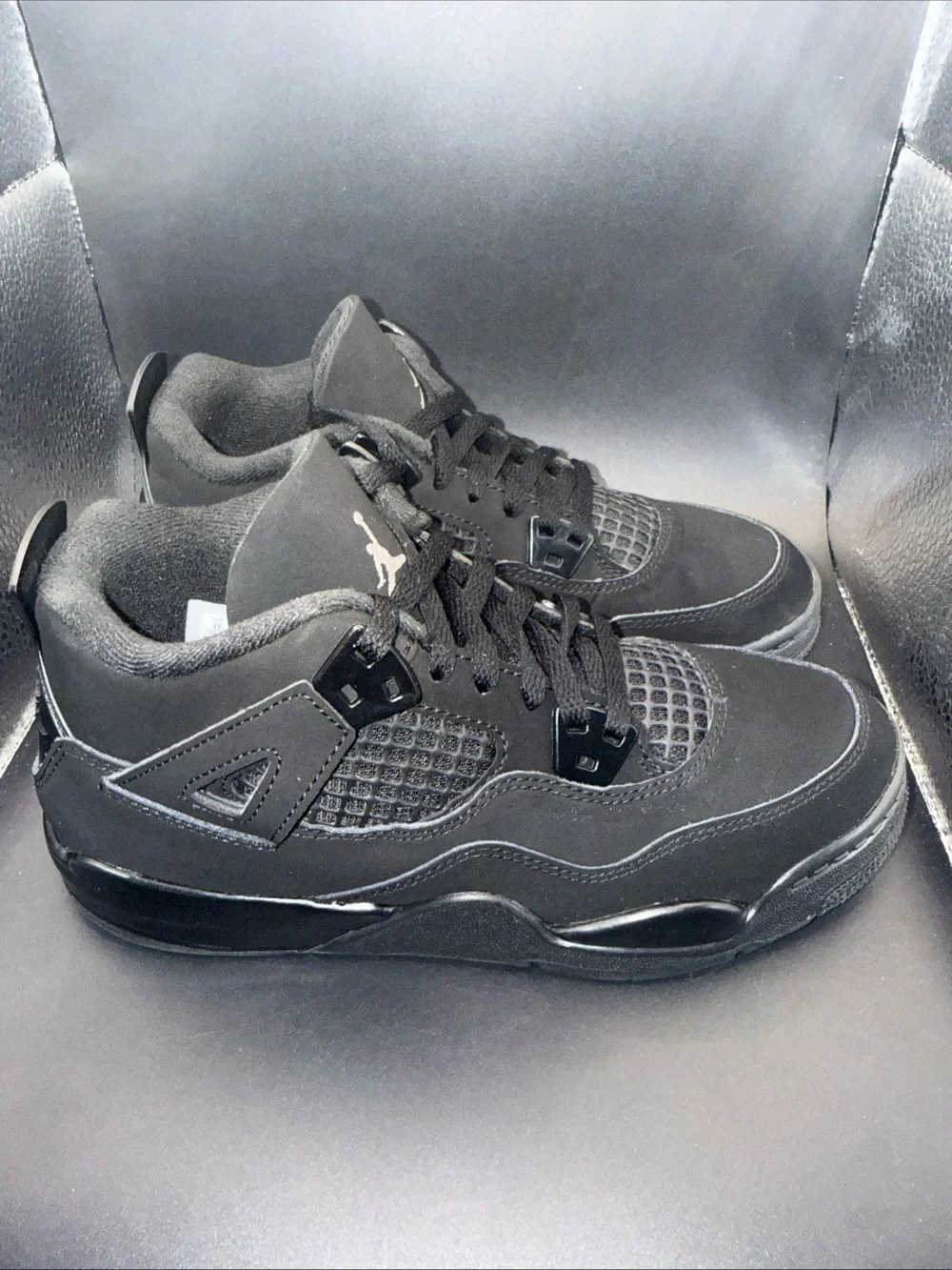 Size 3Y - Jordan 4 Retro Black Cat (PS) 2025, IB4388-010, Clean, No Box, Great